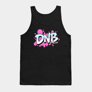 DNB  - Junglist Splat (pink/black drop shadow) Tank Top